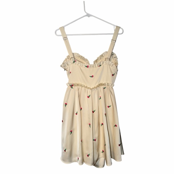 Majorelle Eden Mini Dress In Ivory and Pink Size S - Picture 3 of 6